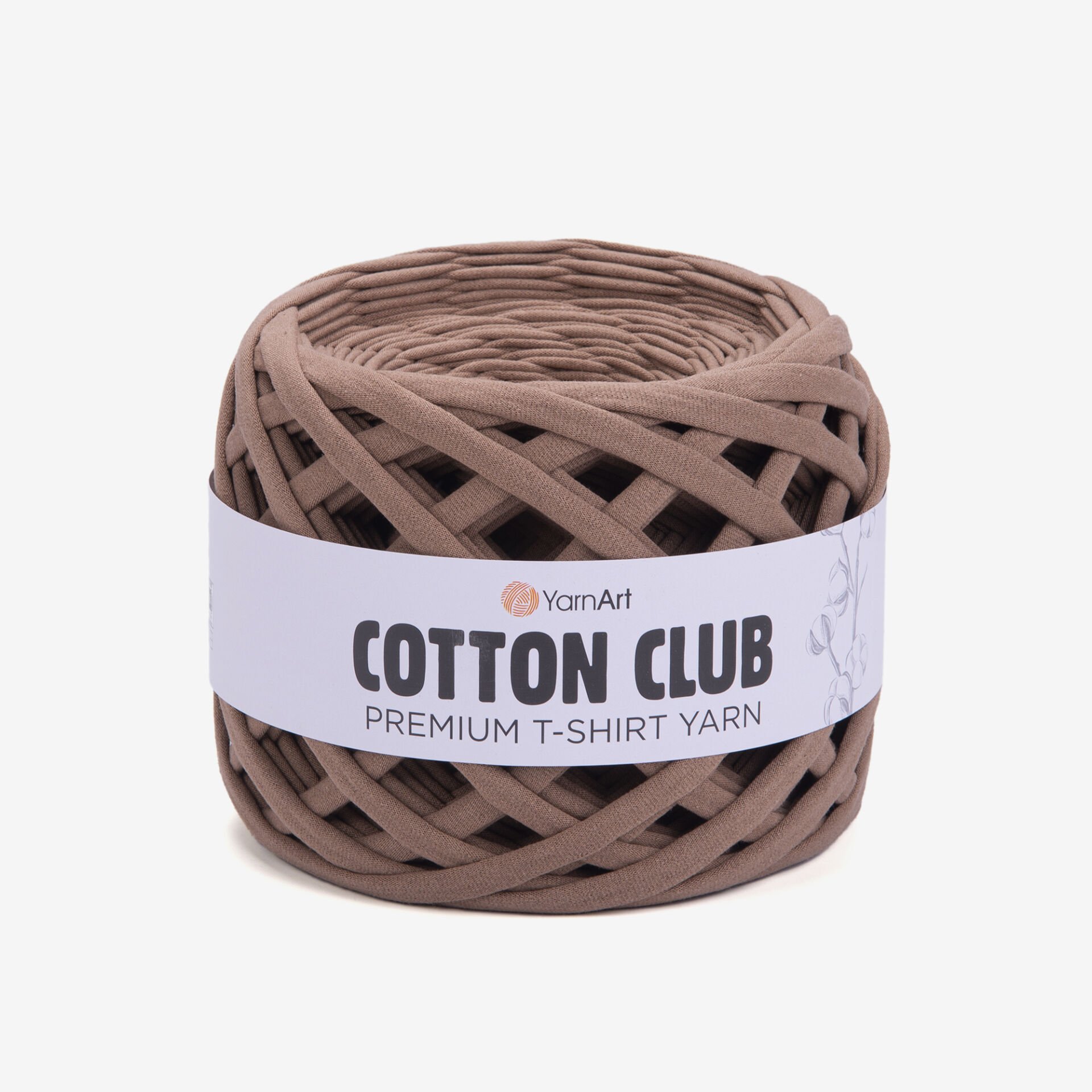 YARNART COTTON CLUB - PENYE KUMAŞ EL ÖRGÜ İPİ VİZON RENGİ - 7307