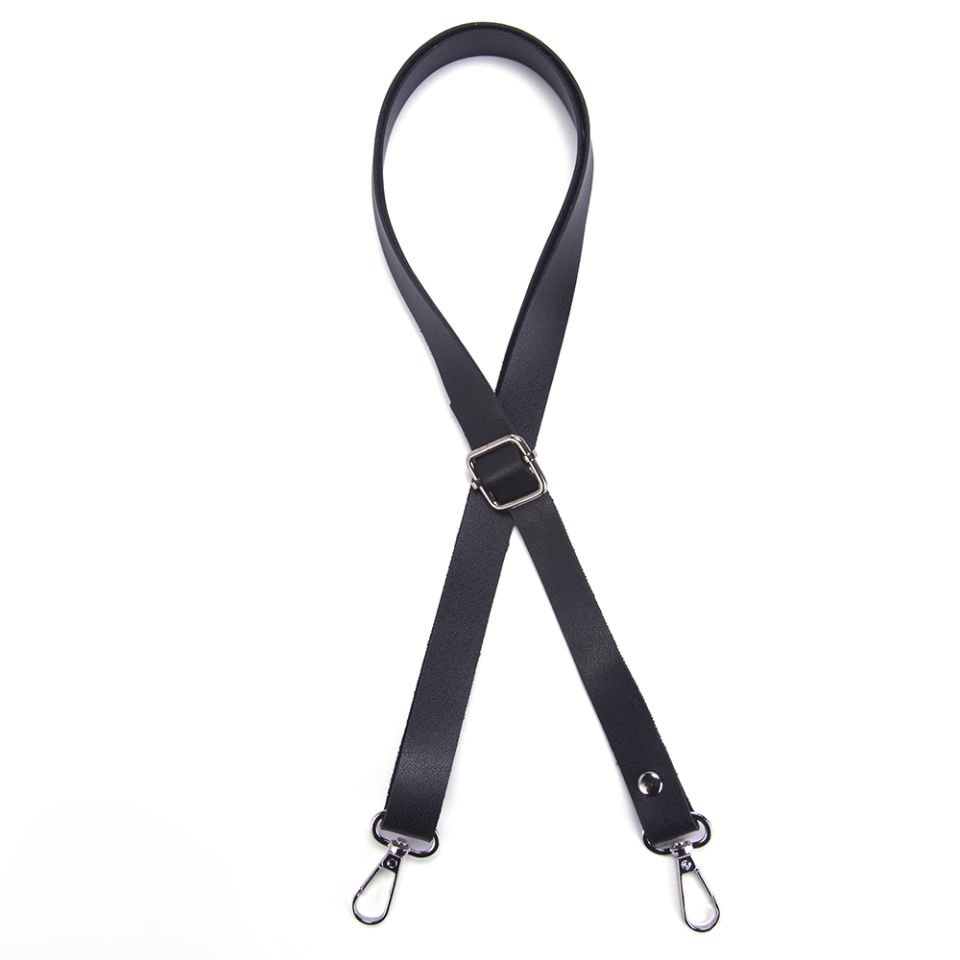 AYARLANABİLİR DERİ ÇANTA ASKISI 2 CM SİYAH