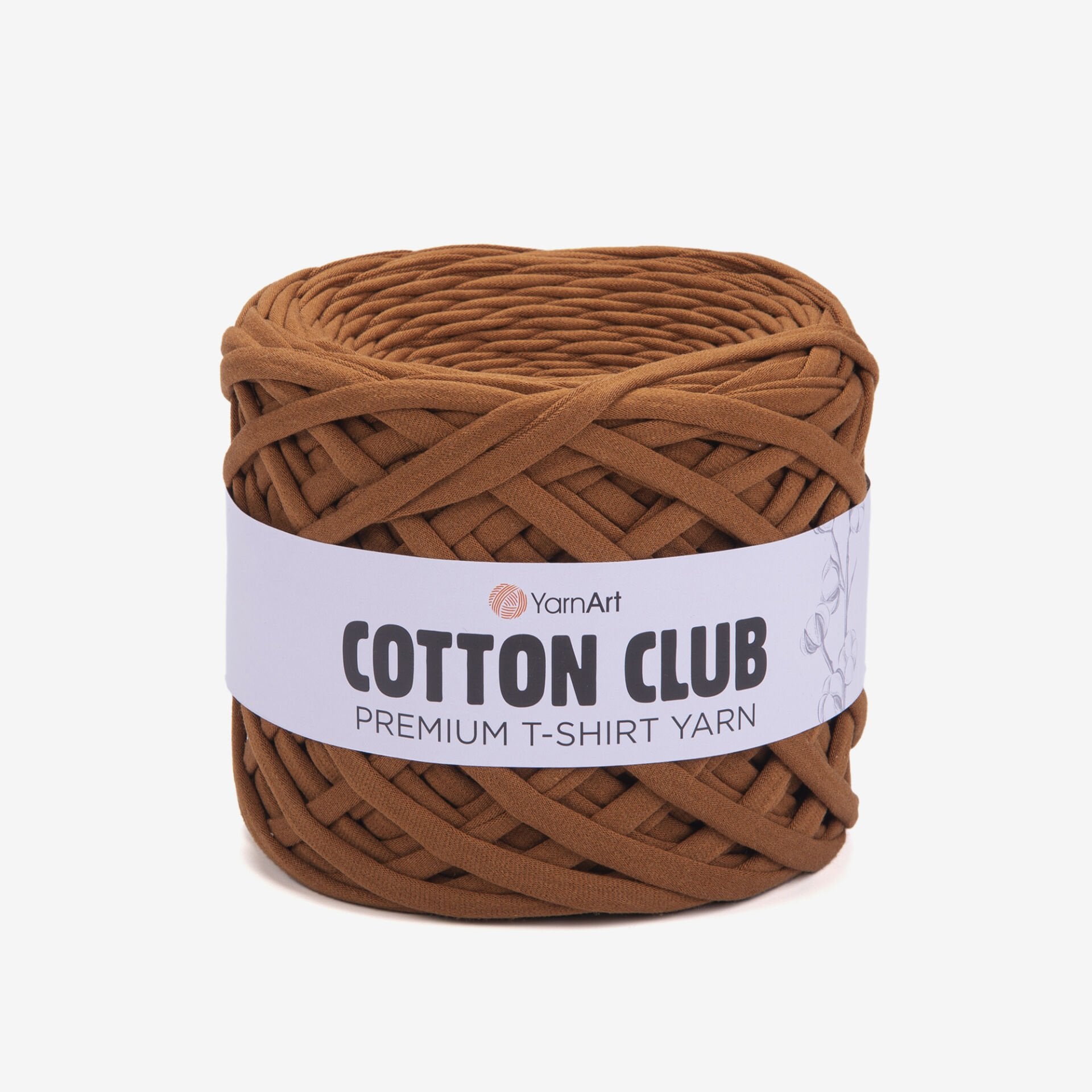 YARNART COTTON CLUB - PENYE KUMAŞ EL ÖRGÜ İPİ TABA RENGİ - 7309