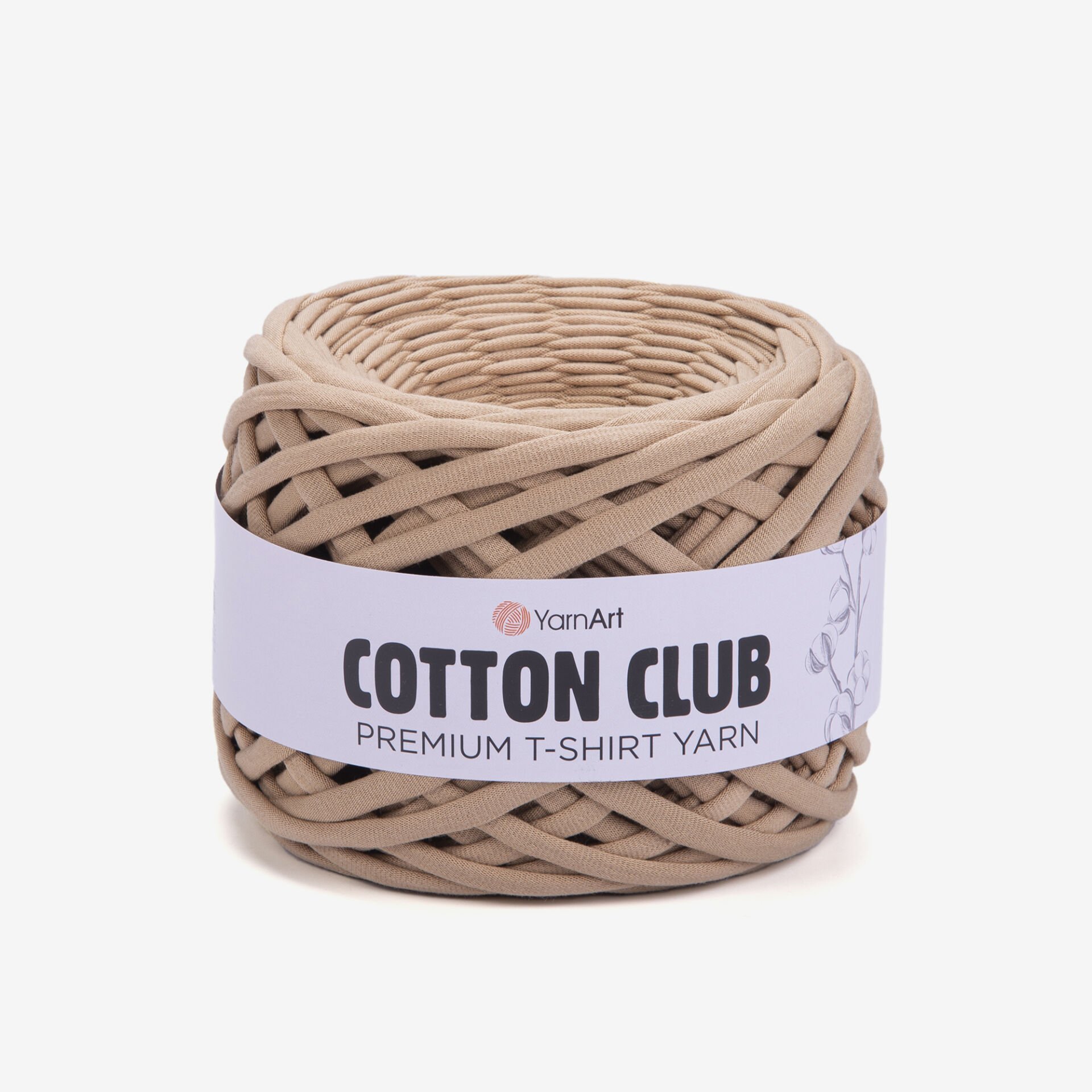YARNART COTTON CLUB - PENYE KUMAŞ EL ÖRGÜ İPİ SÜTLÜ KAHVE - 7311