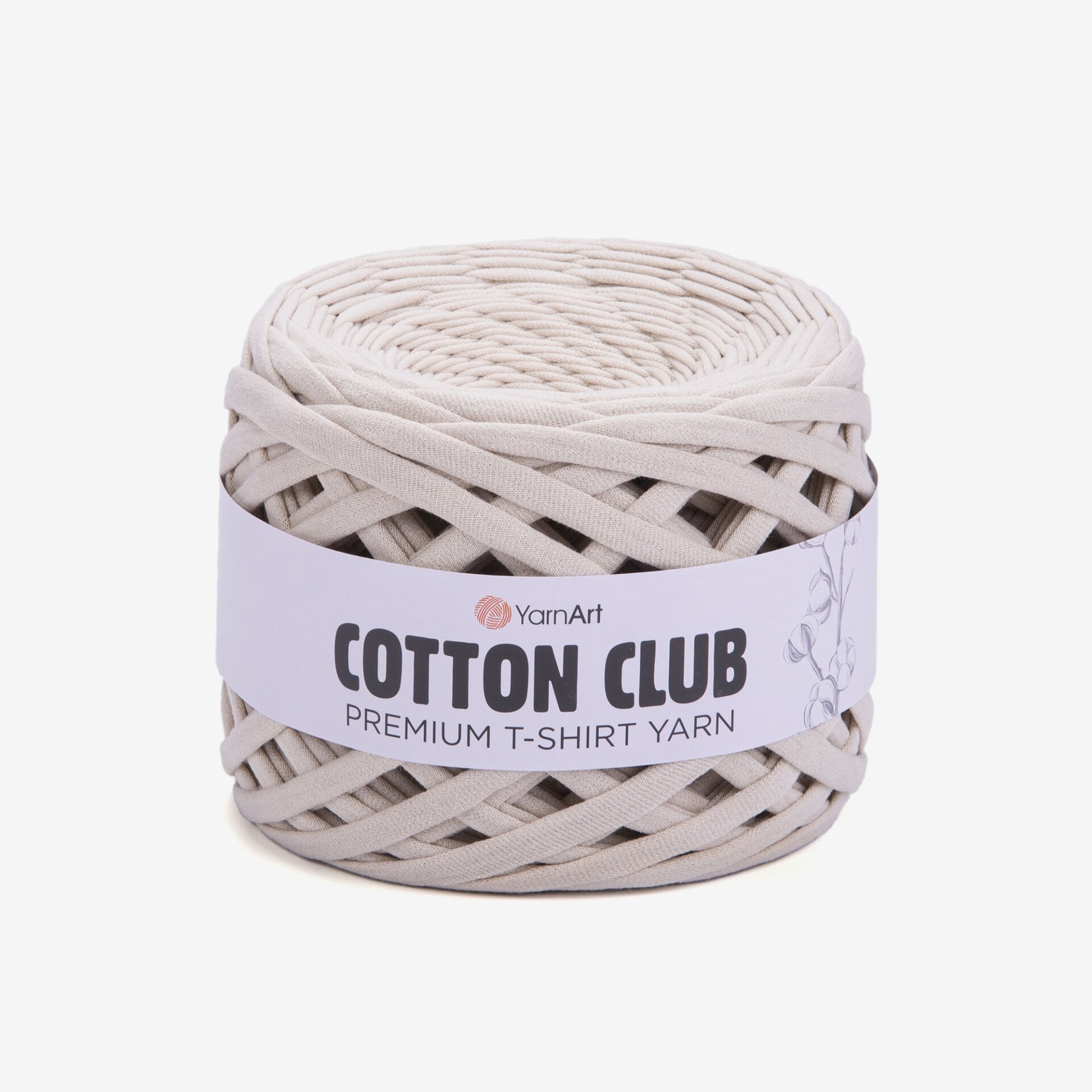 YARNART COTTON CLUB - PENYE KUMAŞ EL ÖRGÜ İPİ FİLDİŞİ - 7312