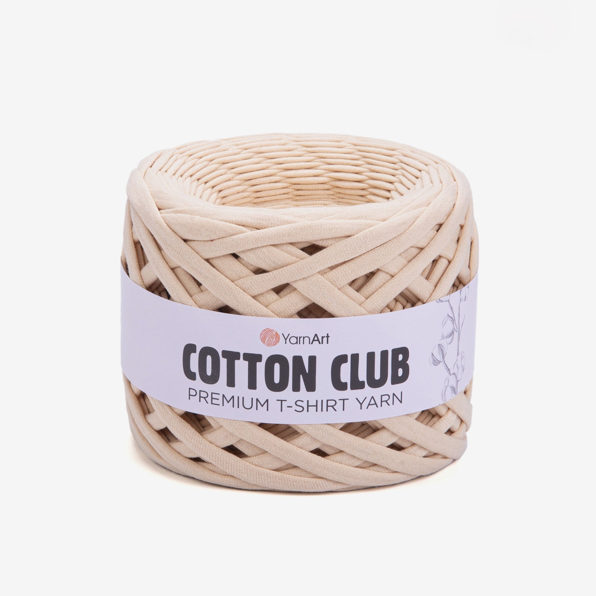 YARNART COTTON CLUB - PENYE KUMAŞ EL ÖRGÜ İPİ TEN - 7313