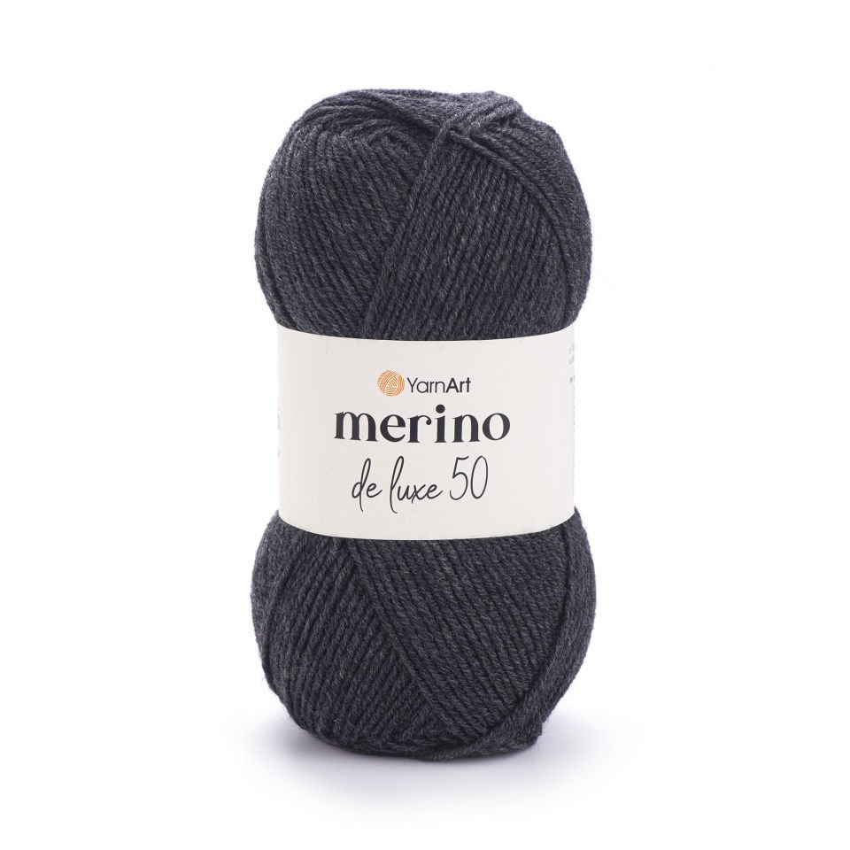 YARNART MERINO DE LUXE 50 - EL ÖRGÜ İPİ ANTRASİT - 359
