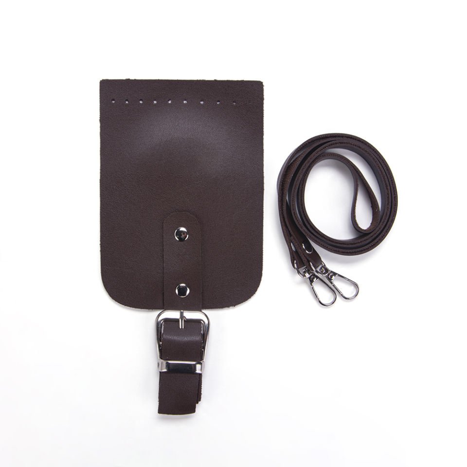 KAPAKLI MINI ÇANTA SETİ KAHVERENGİ