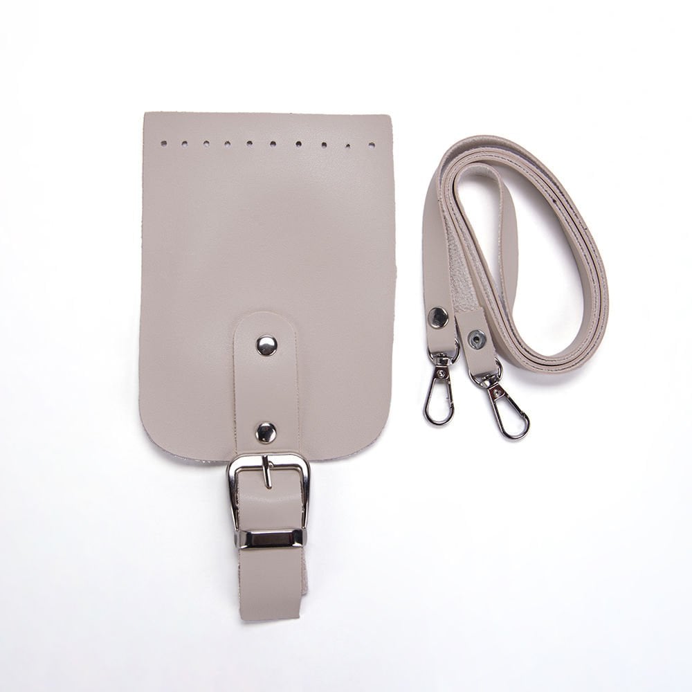 KAPAKLI MINI ÇANTA SETİ KREM