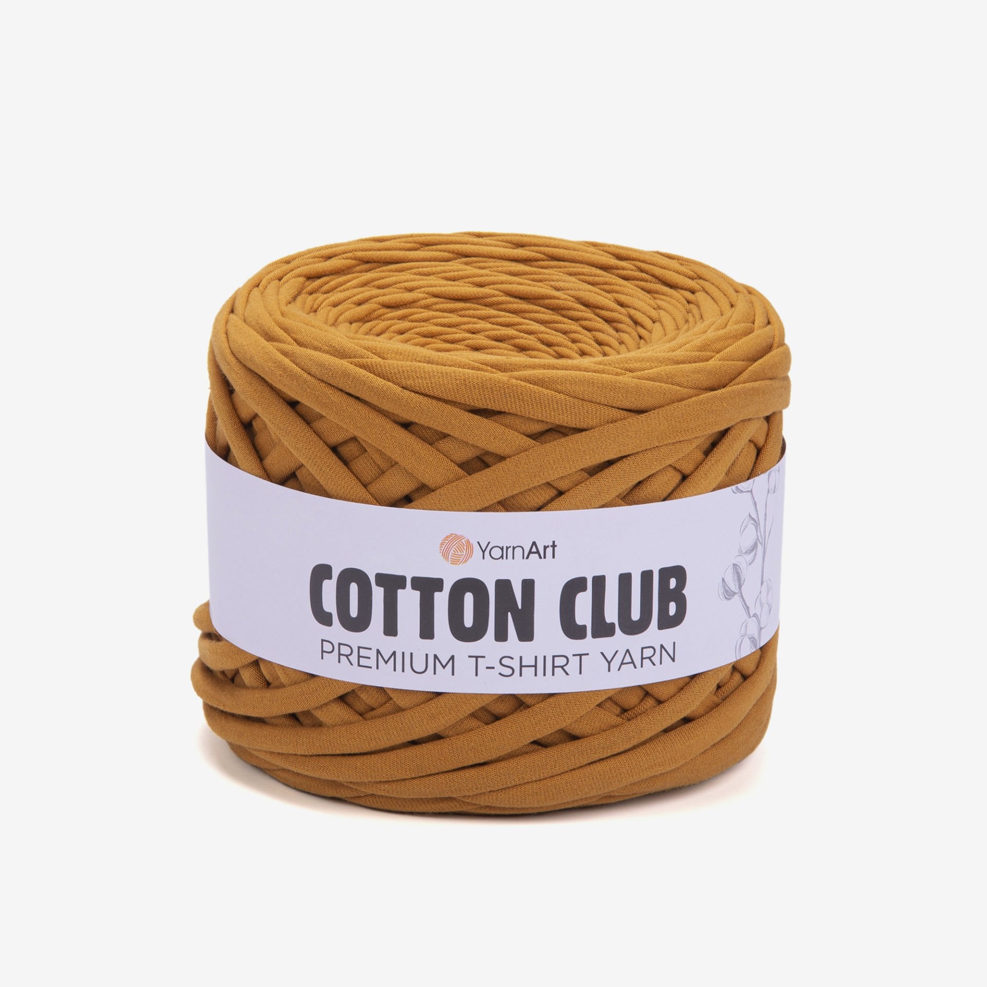 YARNART COTTON CLUB - PENYE KUMAŞ EL ÖRGÜ İPİ HARDAL - 7316
