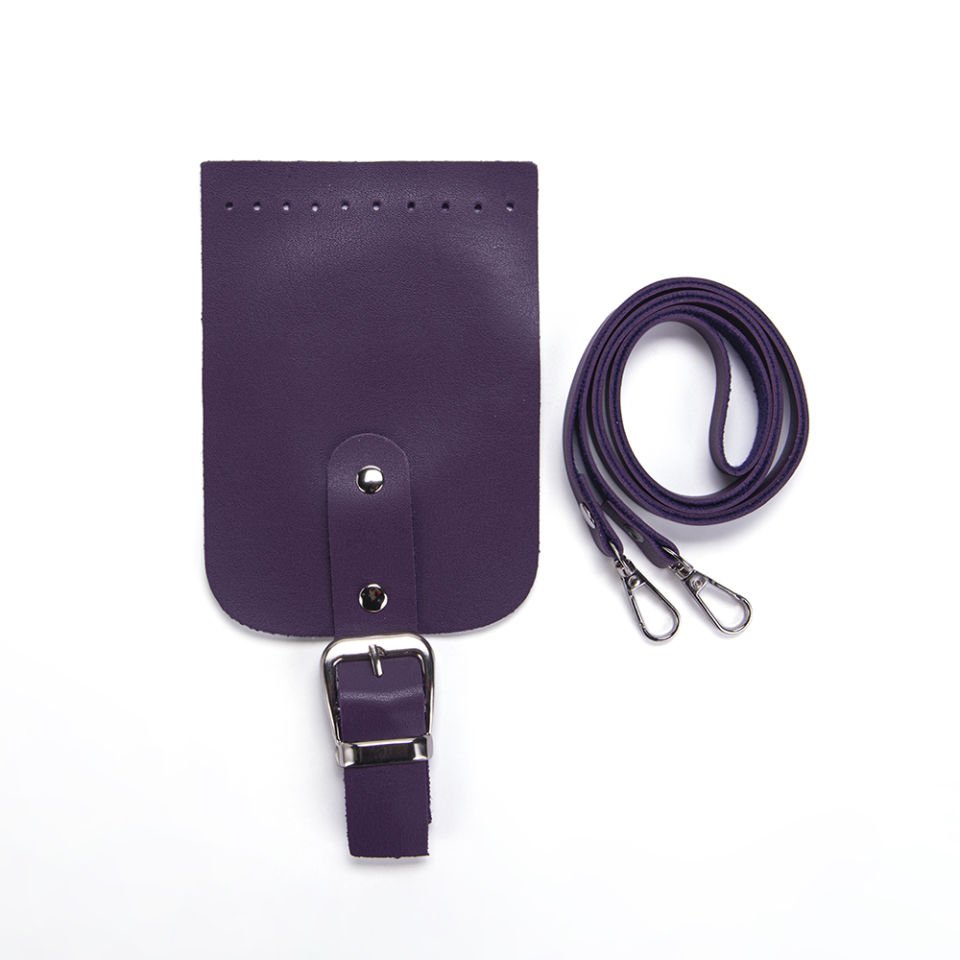 KAPAKLI MINI ÇANTA SETİ MOR