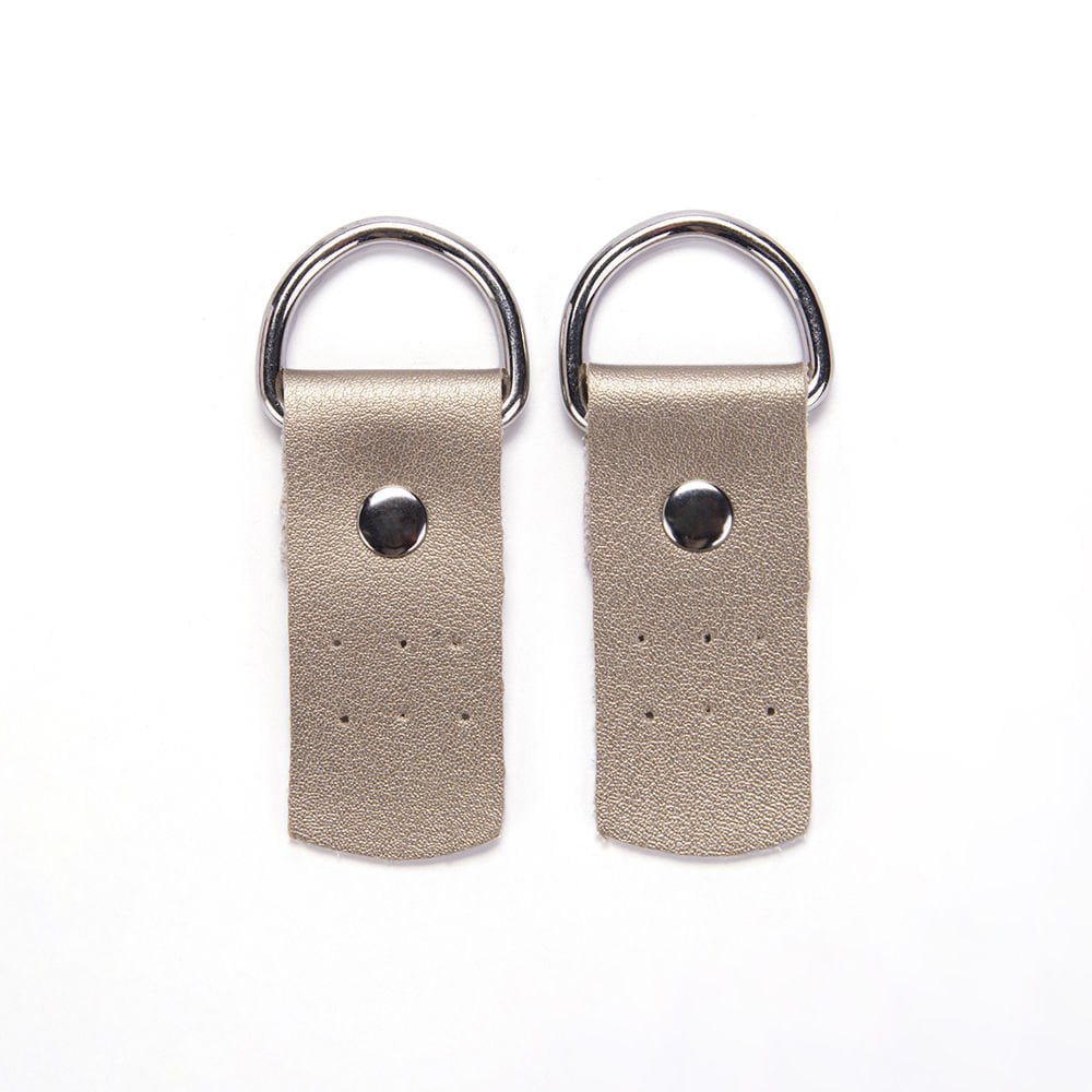 D HALKALI DERİ ÇANTA ASKI APARATI - 2 ADET GOLD