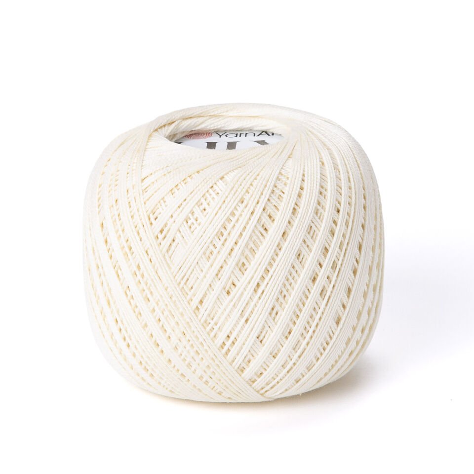 YARNART LILY - MERSERİZE DANTEL İPİ KREM - 326