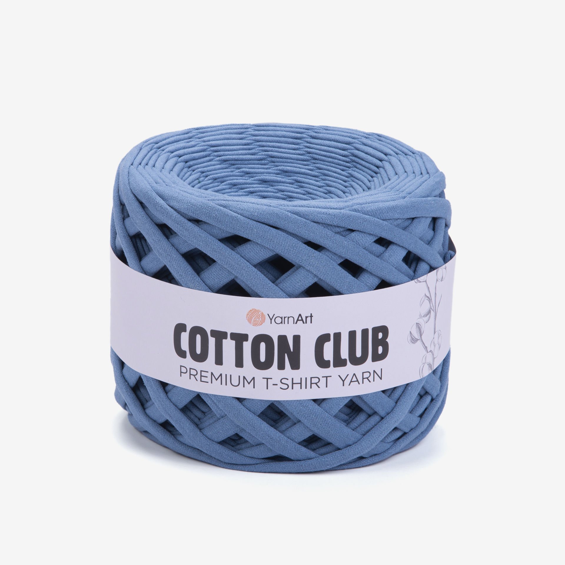 YARNART COTTON CLUB - PENYE KUMAŞ EL ÖRGÜ İPİ ÇİVİT MAVİSİ - 7329