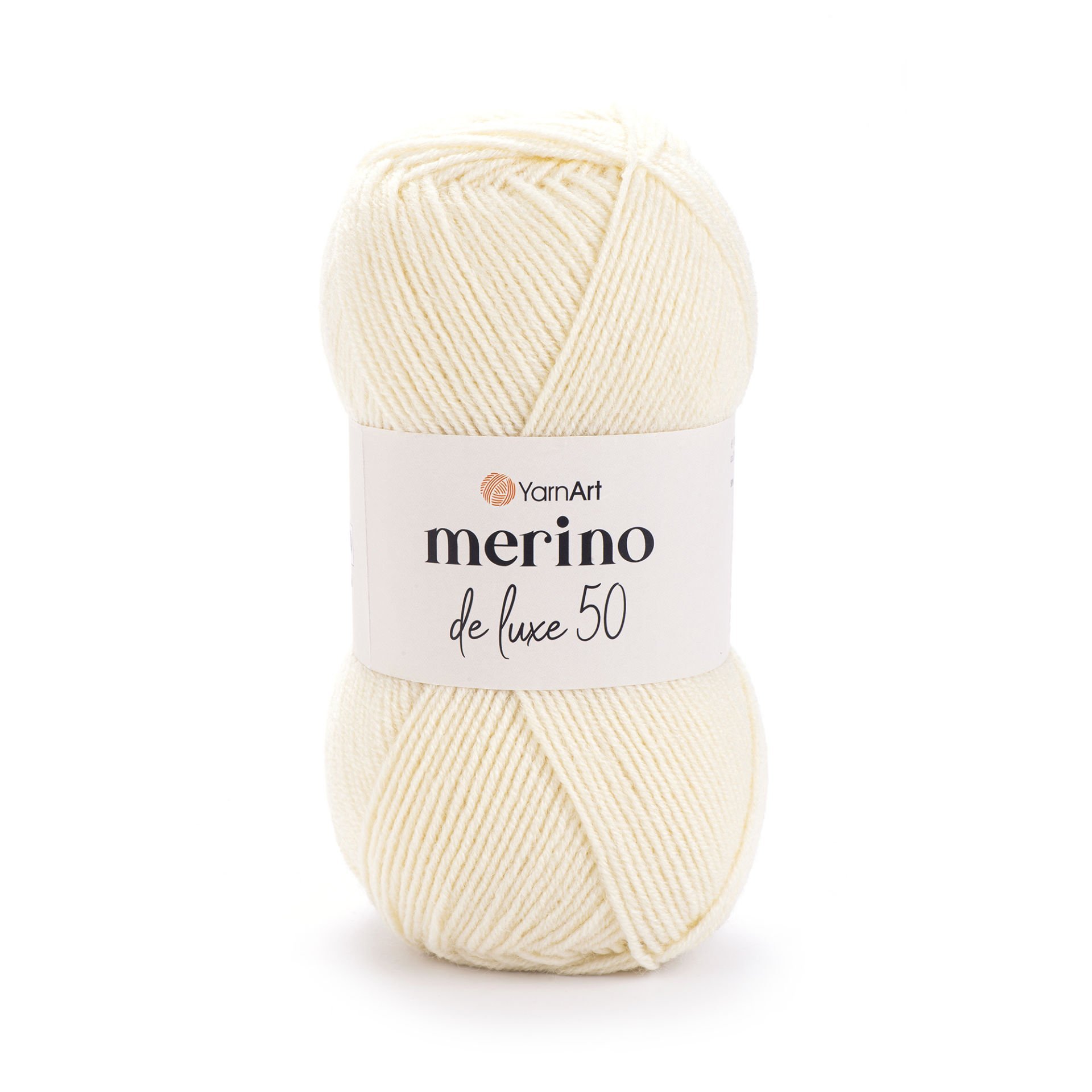 YARNART MERINO DE LUXE 50 - EL ÖRGÜ İPİ KREM - 7003