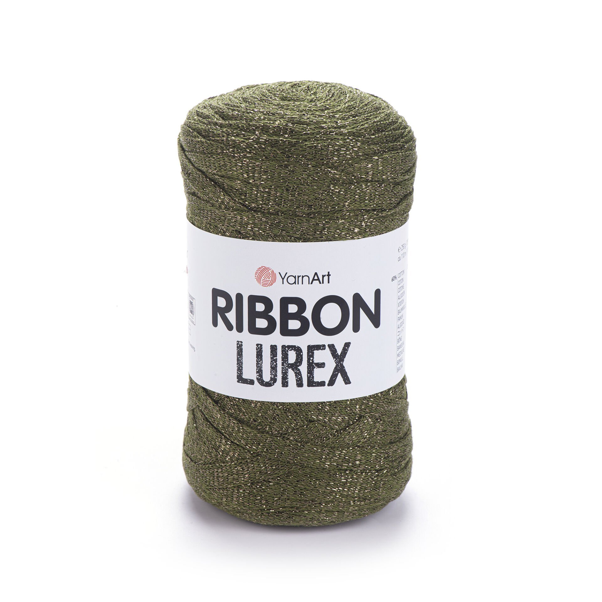 YARNART RIBBON LUREX - SİMLİ, AKSESUAR EL ÖRGÜ İPİ ZEYTİN YEŞİLİ - 741