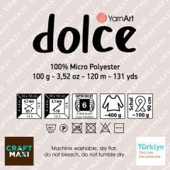 YARNART DOLCE - KADİFE EL ÖRGÜ İPİ SARI - 761