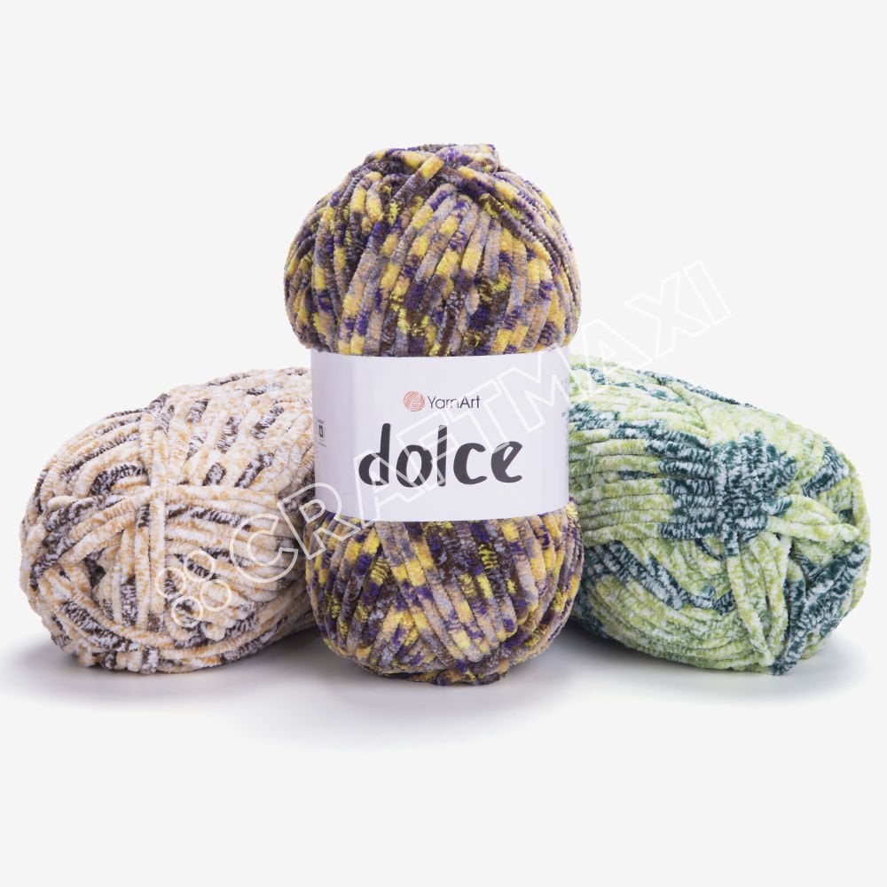 YARNART DOLCE - EBRULİ, KADİFE EL ÖRGÜ İPİ