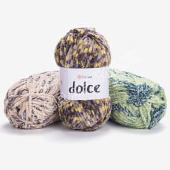 YARNART DOLCE - EBRULİ, KADİFE EL ÖRGÜ İPİ