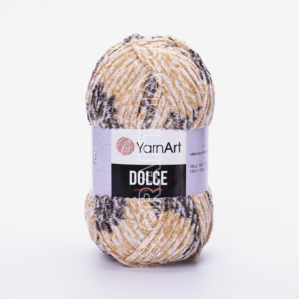 YARNART DOLCE - EBRULİ, KADİFE EL ÖRGÜ İPİ EBRULİ - 802