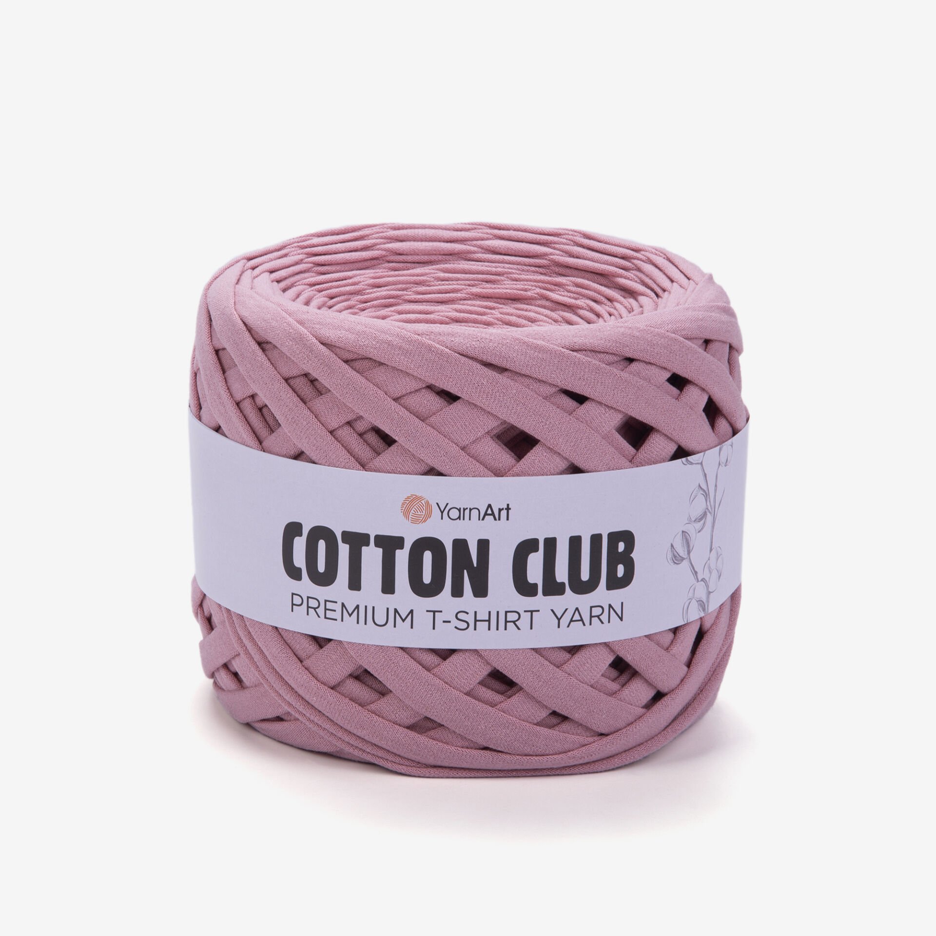 YARNART COTTON CLUB - PENYE KUMAŞ EL ÖRGÜ İPİ PUDRA - 7341