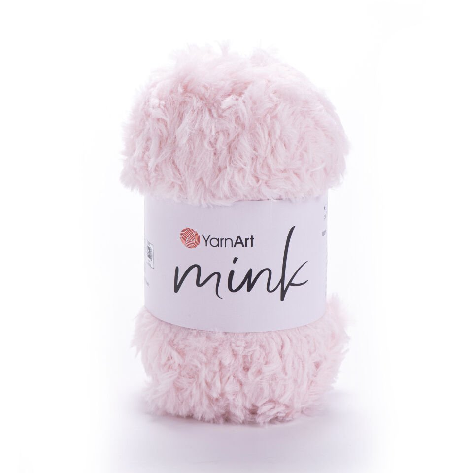 YARNART MINK - TÜYLÜ EL ÖRGÜ İPİ PEMBE - 347