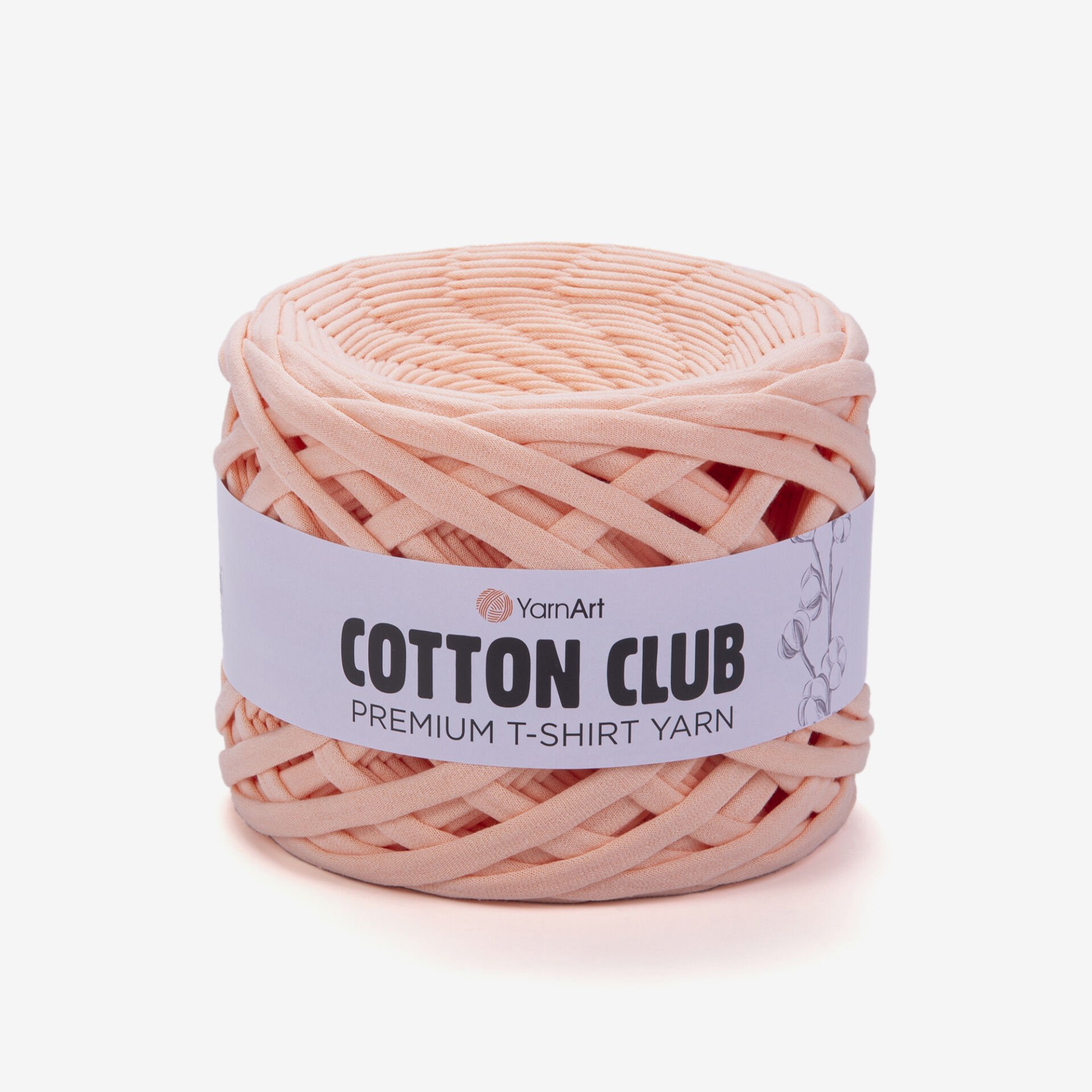 YARNART COTTON CLUB - PENYE KUMAŞ EL ÖRGÜ İPİ AÇIK SOMON - 7345