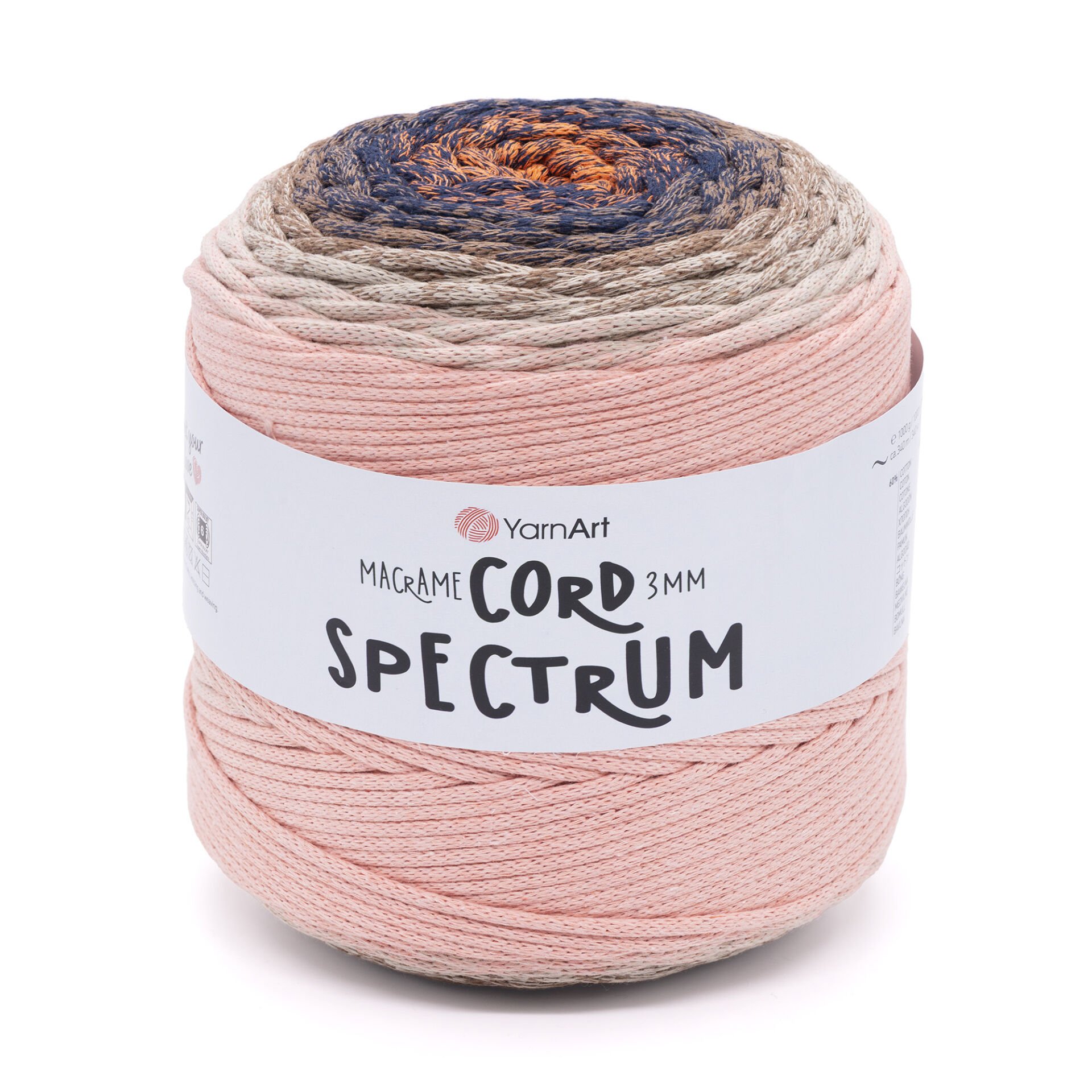 YARNART MACRAME CORD 3 MM SPECTRUM - MAKROME İPİ YARNART MACRAME