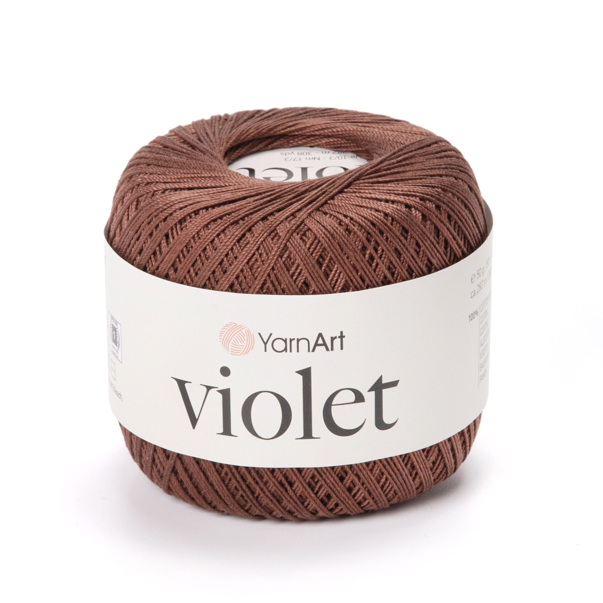 YARNART VIOLET - MERSERİZE DANTEL İPİ 0077 - KIZIL KAHVE YARNART