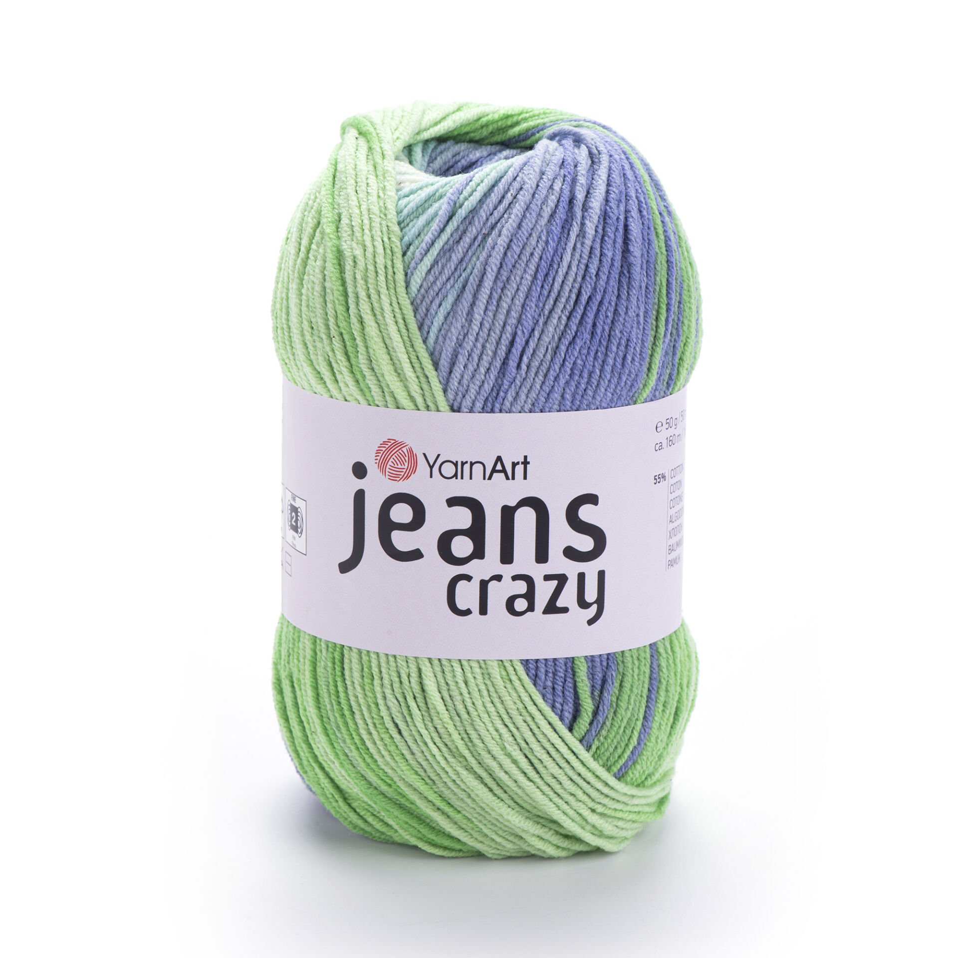 YARNART JEANS CRAZY - EBRULİ EL ÖRGÜ İPİ EBRULİ - 8210 YARNART