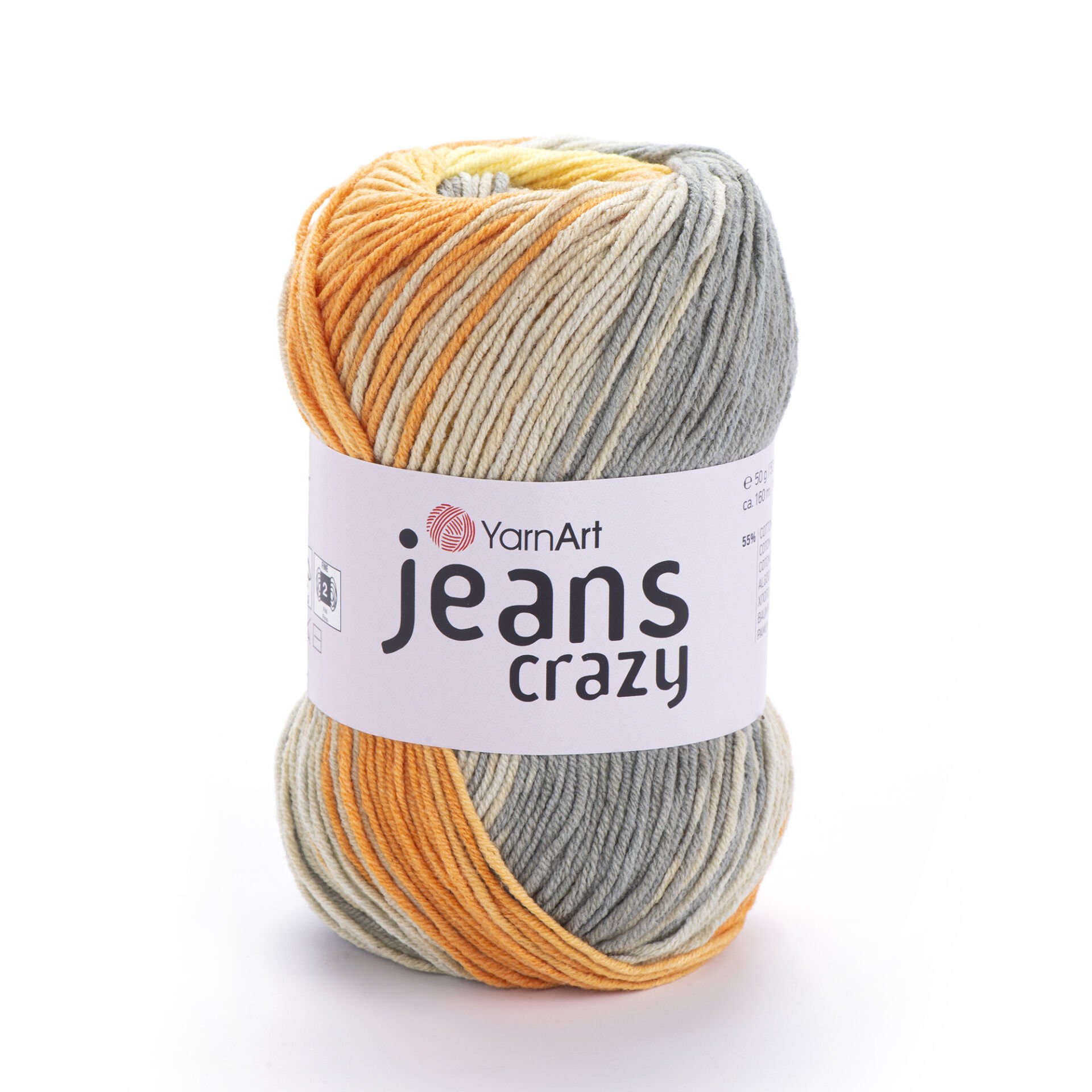 YARNART JEANS CRAZY - EBRULİ EL ÖRGÜ İPİ EBRULİ - 8210 YARNART