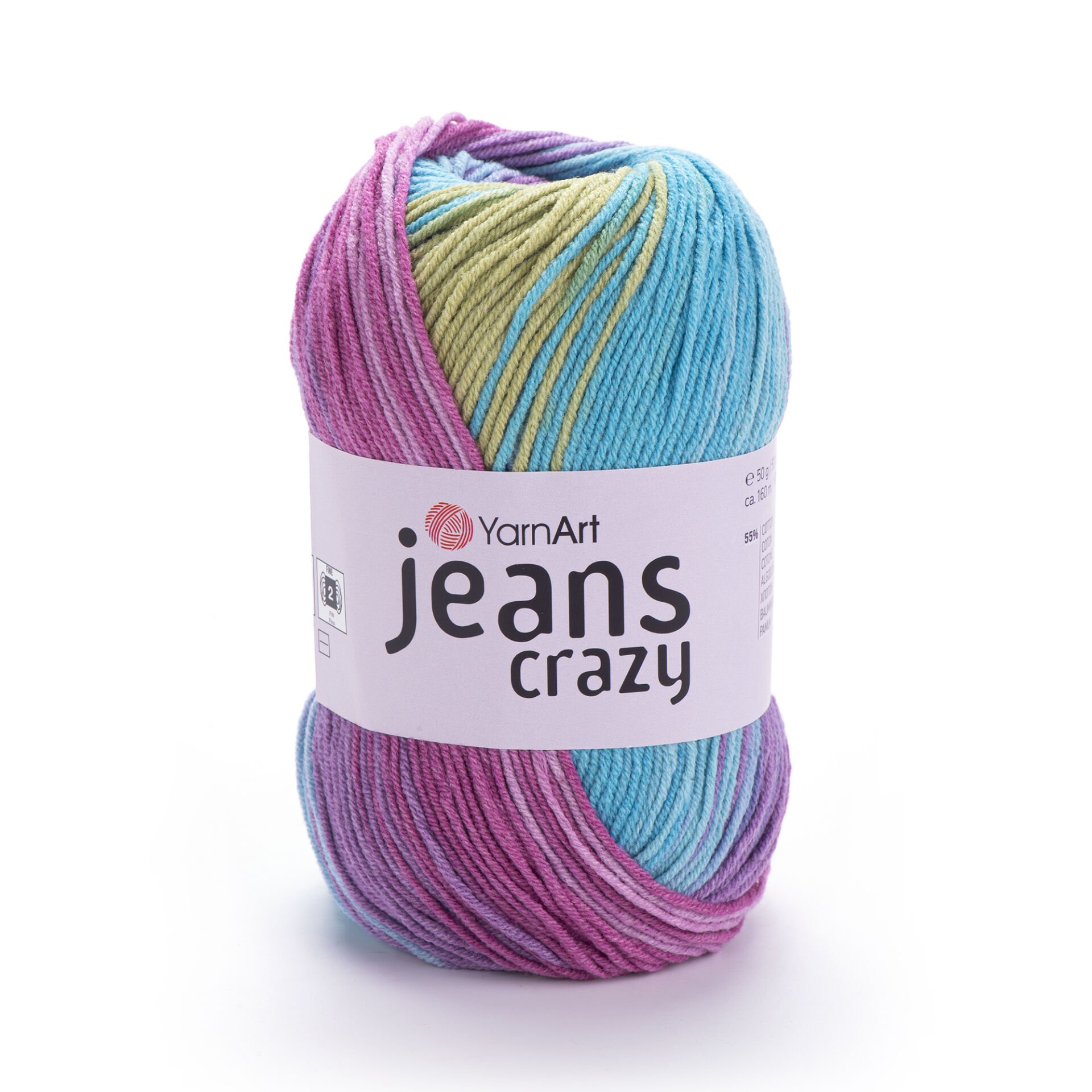 YARNART JEANS CRAZY - EBRULİ EL ÖRGÜ İPİ EBRULİ - 8206 YARNART