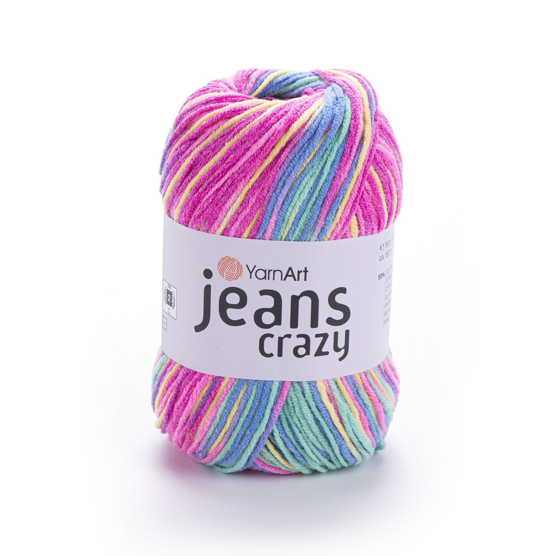 YARNART JEANS CRAZY - EBRULİ EL ÖRGÜ İPİ EBRULİ - 8221 YARNART