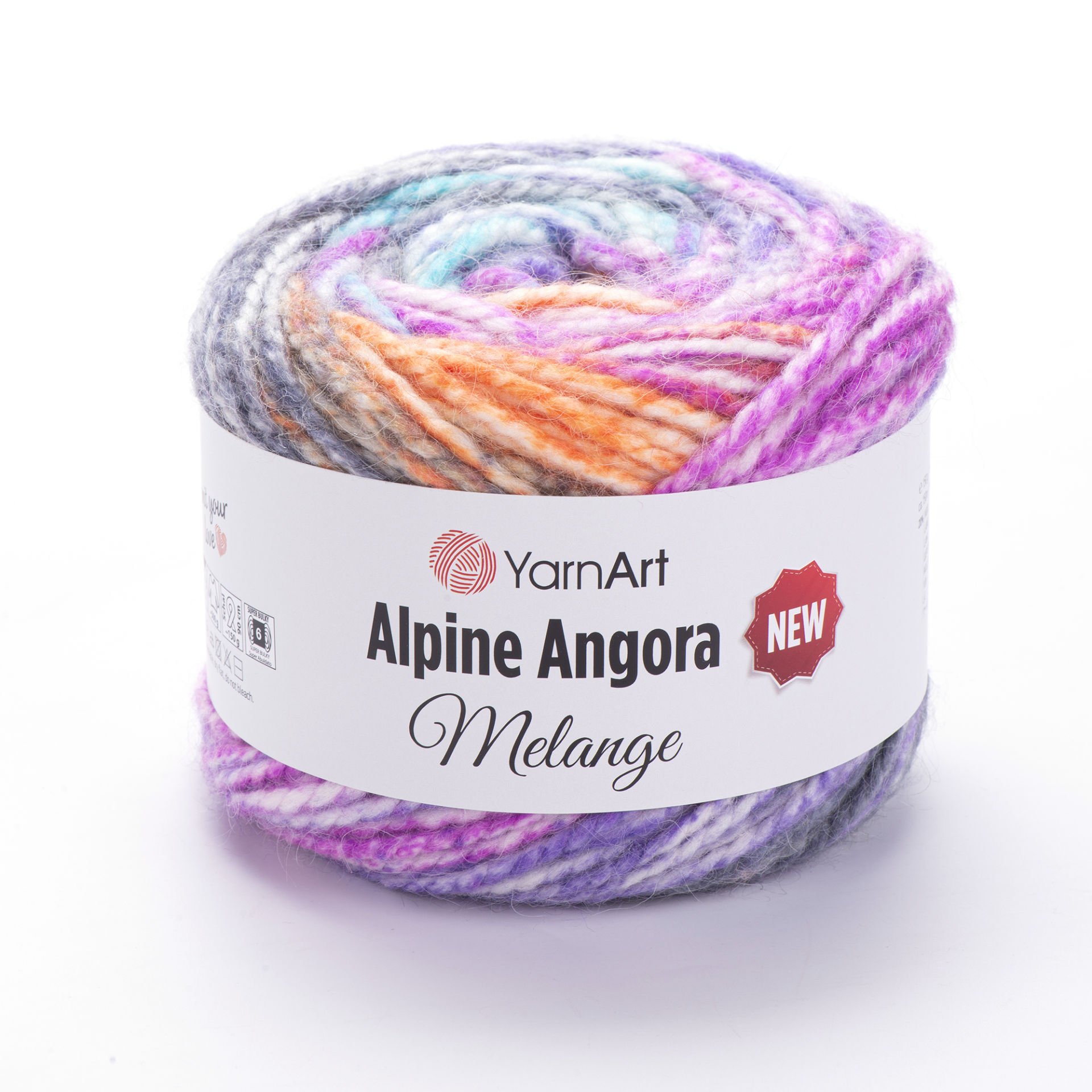 YARNART ALPINE ANGORA MELANGE NEW - EL ÖRGÜ İPİ EBRULİ - 6415