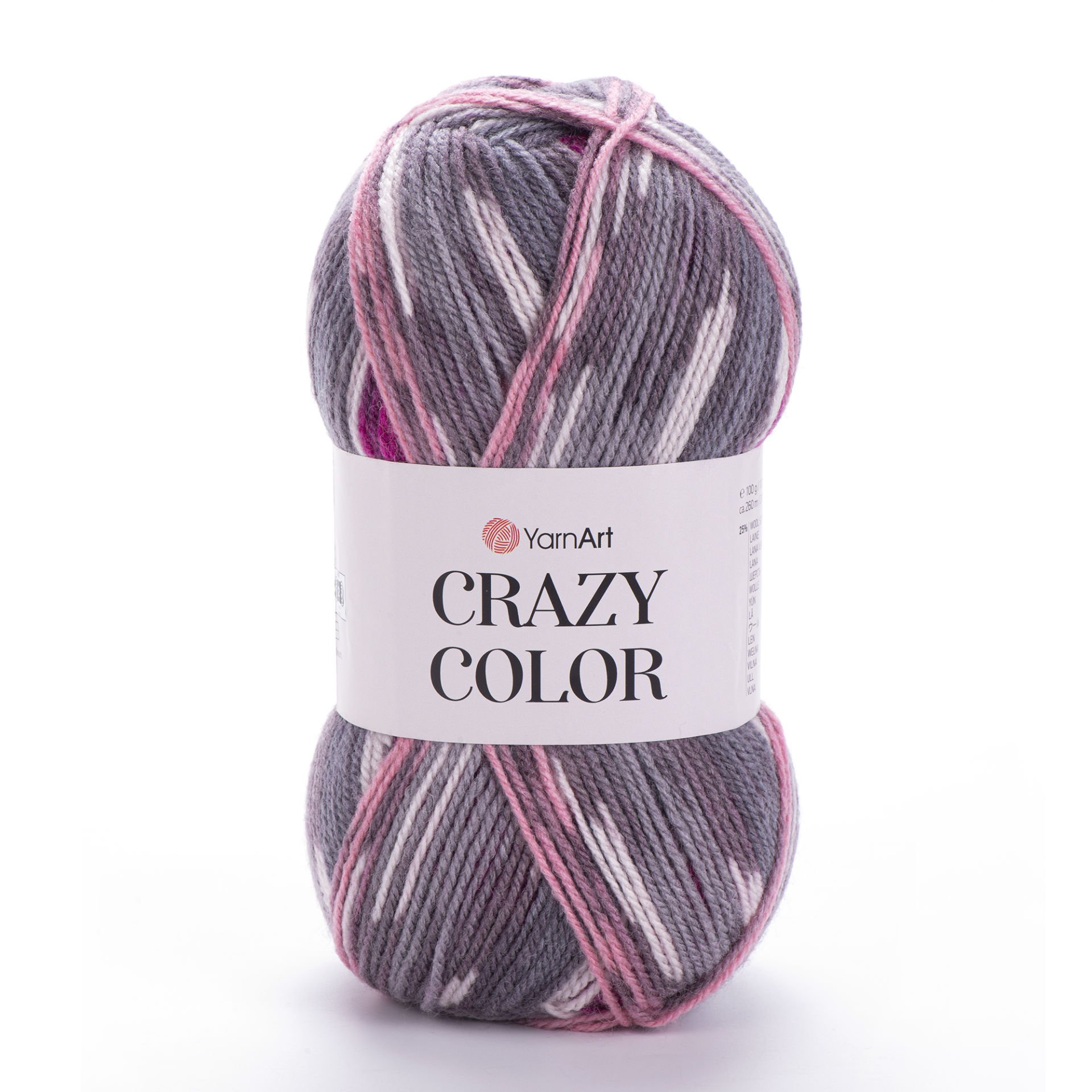 YARNART CRAZY COLOR - EBRULİ EL ÖRGÜ İPİ EBRULİ - 176 YARNART