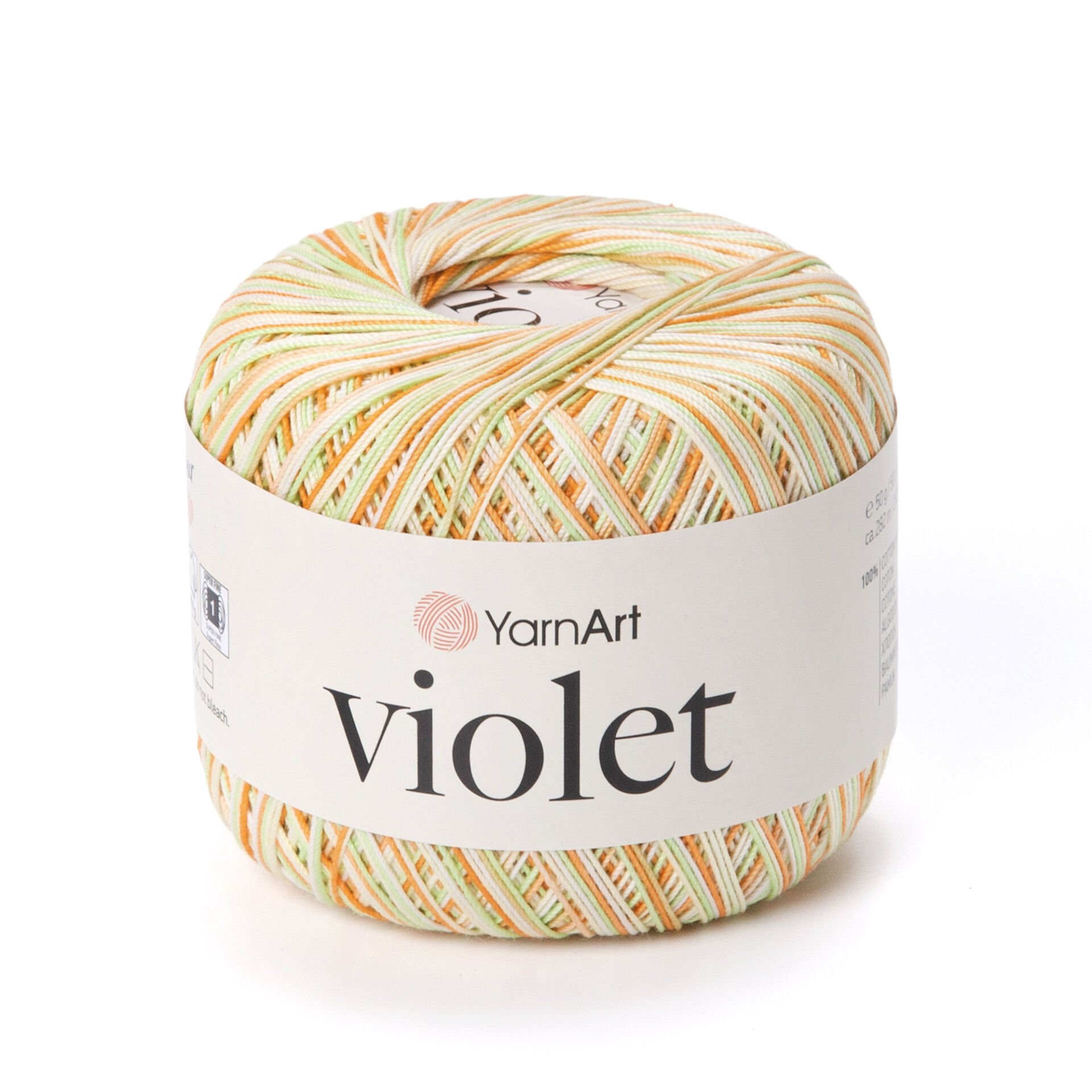 YARNART VIOLET MELANGE - EBRULİ, MERSERİZE DANTEL İPİ EBRULİ